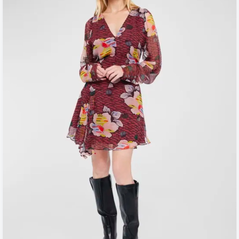 Brand new JOIE, Odilia Silk Mini Dress Size 10 - Picture 1 of 5
